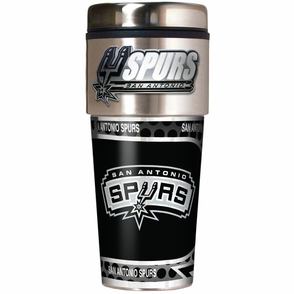 SAN ANTONIO SPURS 16OZ TRAVEL TUMBLER COFFEE MUGS